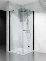 kabina prysznicowa skladana jednostronnie okucia czarny mat transparentna zdjecie 1 polskie kabiny
