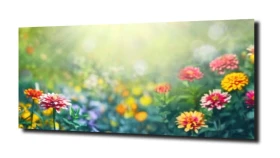 obraz na szkle, Panel szklany Ogród 6