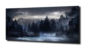obraz na szkle, panel szklany Drzewa 36