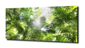 obraz na szkle, panel szklany Liście 15