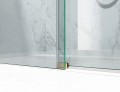 okucia zloty mat szklo transparentne drzwi prysznicowe bezprofilowe P2 zdjecie 2 polskie kabiny