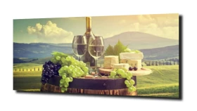obraz na szkle, Panel szklany Wino 10