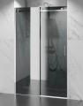 Drzwi Prysznicowe Przesuwne, Okucia Chrom Połysk, Szkło Grafitowe Dymione