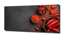 obraz na szkle Papryka, chilli, zioła