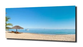 obraz na szkle Panorama na tropikalną plażę