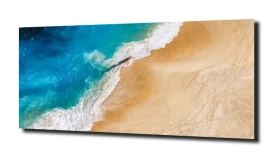 obraz na szkle Abstrakcja plaża 175