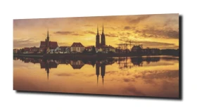 obraz na szkle Panorama na Wrocław- duża