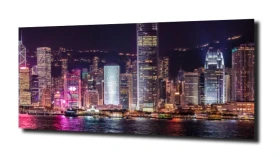 obraz na szkle Hong Kong miasto Chiny