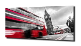 obraz na szkle Londyn Big Ben ulica
