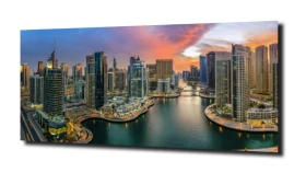 obraz na szkle Panorama Dubaju