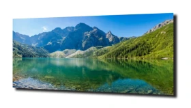 obraz na szkle Panorama Morskie Oko
