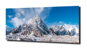 obraz na szkle Panorama szczyty gór