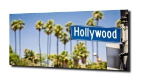 obraz na szkle Tabliczka Hollywood