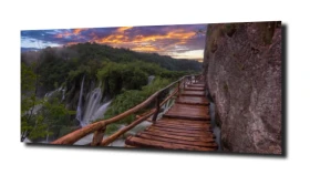 obraz na szkle Chorwacja natura wodospad