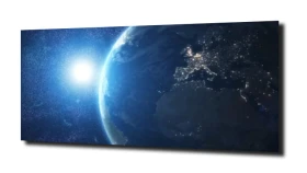 obraz na szkle Europa Ziemia kosmos
