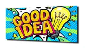 obraz na szkle POP art Good Idea