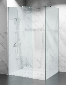 Kabina Prysznicowa Walk-In Chrom Połysk W9V2 Szkło 8mm