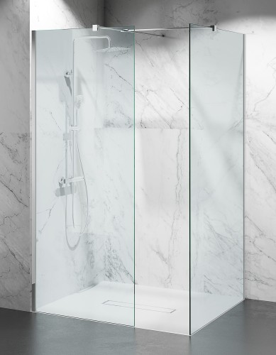 kabina prysznicowa walk-in chrom polysk W9V2 szklo 8mm zdjecie 1 polskie kabiny