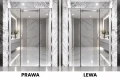 drzwi prysznicowe przesuwne + scianka D20v1 chrom polysk lustrzane zdjecie 5 polskie kabiny