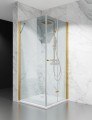 kabina prysznicowa skladana jednostronnie okucia zloty mat transparentne zdjecie 1 polskie kabiny