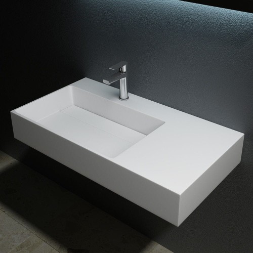 Umywalka LNG12 Nablatowa Konglomerat 75cm zdj 1