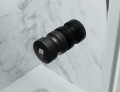 Kabina Prysznicowa Uchylna, Czarne Okucia, Szkło Transparentne 8mm, model Vertus