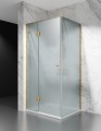 kabina prysznicowa uchylna DV8100 okucia zloty mat szklo mrozone zdjecie 1 polskie kabiny