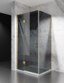 kabina prysznicowa uchylna DV8100 okucia zloty mat szklo grafit zdjecie 1 polskie kabiny