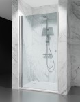  Drzwi Prysznicowe Wahadłowe DV4000D Transparentne, okucia Chrom Połysk