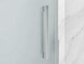 kabina prysznicowa przesuwna szklo mrozone mleczne okucia chrom szczotkowany zdjecie 4 polskie kabiny