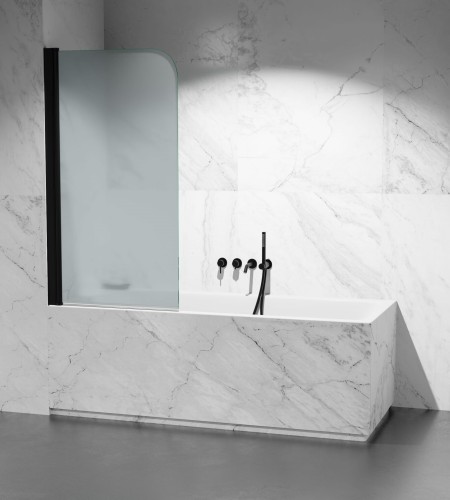 Parawan nawannowy mrożony PNW1155 okucia czarny mat zdjecie 1