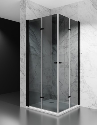 kabina prysznicowa dla niepelnosprawnych skladana dwustronnie czarny mat grafitowa zdjecie 1 polskie kabiny