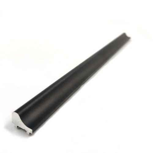 Próg aluminiowy do drzwi i kabin prysznicowych 1m czarny mat zdjecie 1