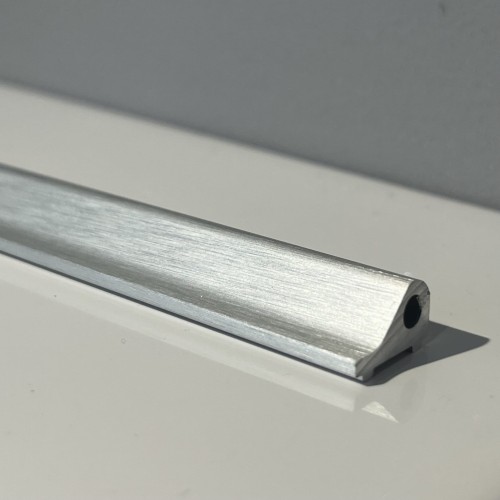 Próg aluminiowy do drzwi i kabin prysznicowych 1m srebrny szczotkowany zdjecie 1