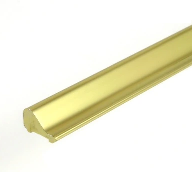 Próg aluminiowy do drzwi i kabin prysznicowych 1m złoty mat zdjecie 1