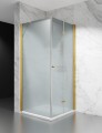 złota kabina prysznicowa składana jednostronnie D1500 szkło mrożone zdjęcie 1 polskie kabiny