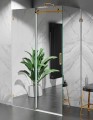 Złota Kabina Prysznicowa Przesuwna Bezprofilowa C20P2, Szkło Efekt Lustra zdjęcie 1 polskie kabiny