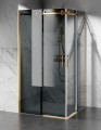 złota kabina prysznicowa dwustronnie przesuwna U20 szkło grafit zdjęcie 1 polskie kabiny