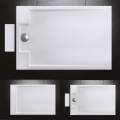 SL04 brodzik prysznicowy slim konglomerat biały 90x90cm zdjęcie 5
