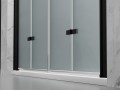 drzwi prysznicowe skladane okucia czarny mat szklo mrozone D1900 dual zdjecie 6 polskie kabiny
