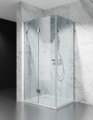 Kabina Prysznicowa z brodzikiem 100x100 cm uchylna chromowane okucia szklo transparentne zdjecie 1 polskie kabiny