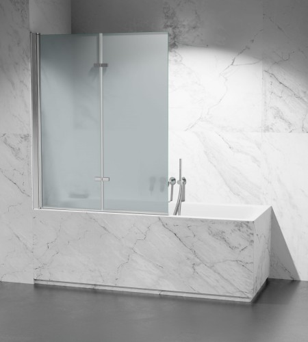 Parawan nawannowy mrożony składany PNW1408 okucia chrom połysk zdjecie 1