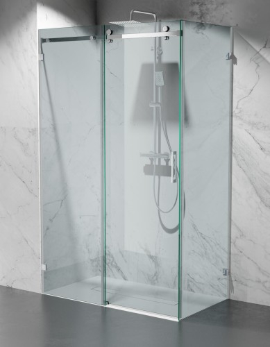 kabina prysznicowa z brodzikiem C20P2 srebrne okucia szkło transparentne  zdjecie 1 polskie kabiny