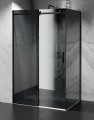 kabina prysznicowa przesuwna szklo grafitowe dymione okucia czarny mat zdjecie 1 polskie kabiny