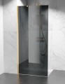 szyba prysznicowa walk-in wspornik boczny okucia złoty mat szkło grafitowe zdjecie 1 polskie kabiny