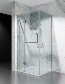 Kabina Prysznicowa z Brodzikiem DV8600, Okucia Srebrne, Szkło Transparentne 