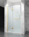 drzwi prysznicowe uchylne szklo mrozone okucia zloty mat DV8500D zdjecie 1
