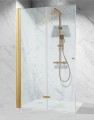 scianka prysznicowa walk in skladana kolor okuc zloty mat zdjecie 1 polskie kabiny