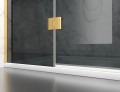 kabina prysznicowa uchylna DV8100 okucia zloty mat szklo grafit zdjecie 4 polskie kabiny