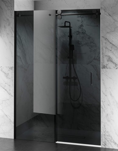 okucia czarny mat szklo dymione drzwi prysznicowe D30 zdjecie 1 polskie kabiny